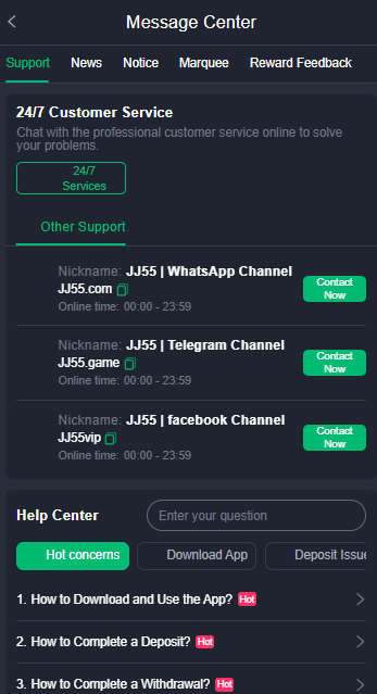 JJ 55 Game